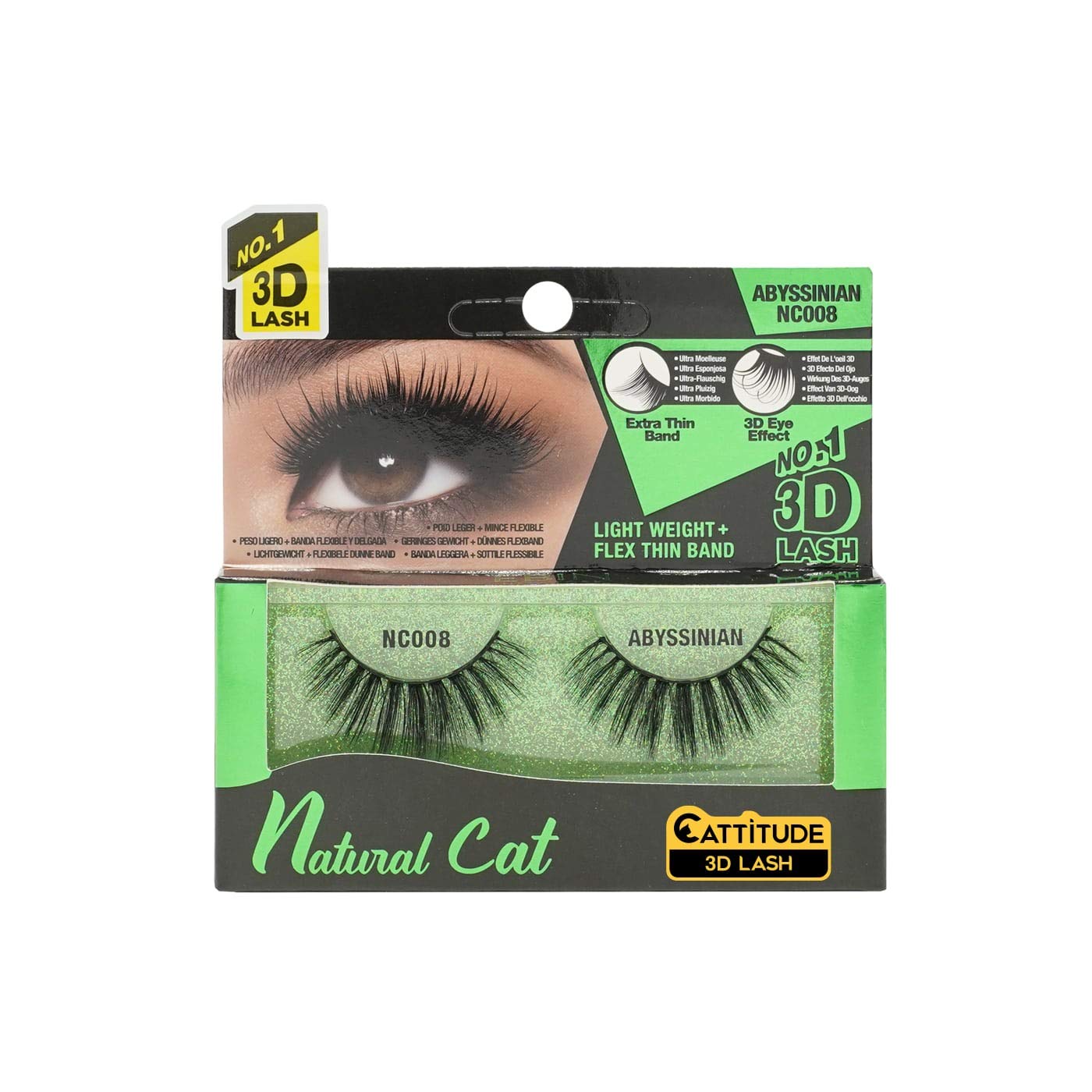 Abyssinian - Natural Cat 3D Lashes NC008